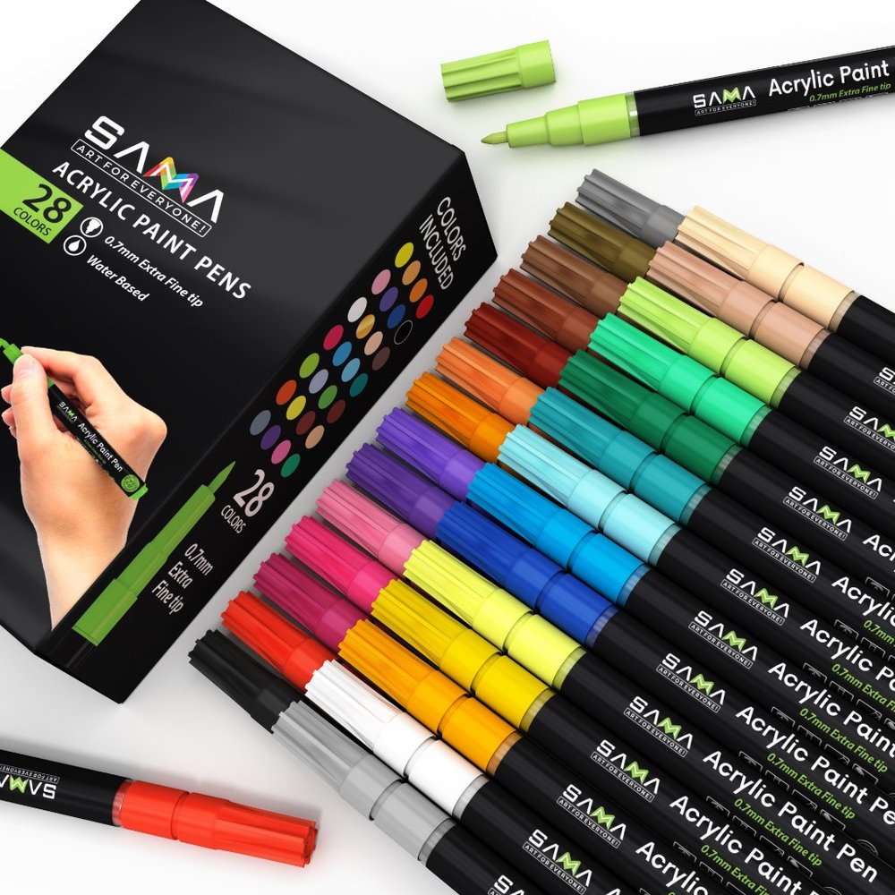 Acrylic Paint Pens-Set of 28 Premium Markers